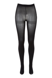 Product shot of the Spot Opaque Tight in colour Black (Black), from the front