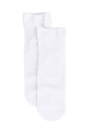 Product shot of the Soft Top Ankle High Sock 2Pack in colour Rosewhite (Pink), from the front