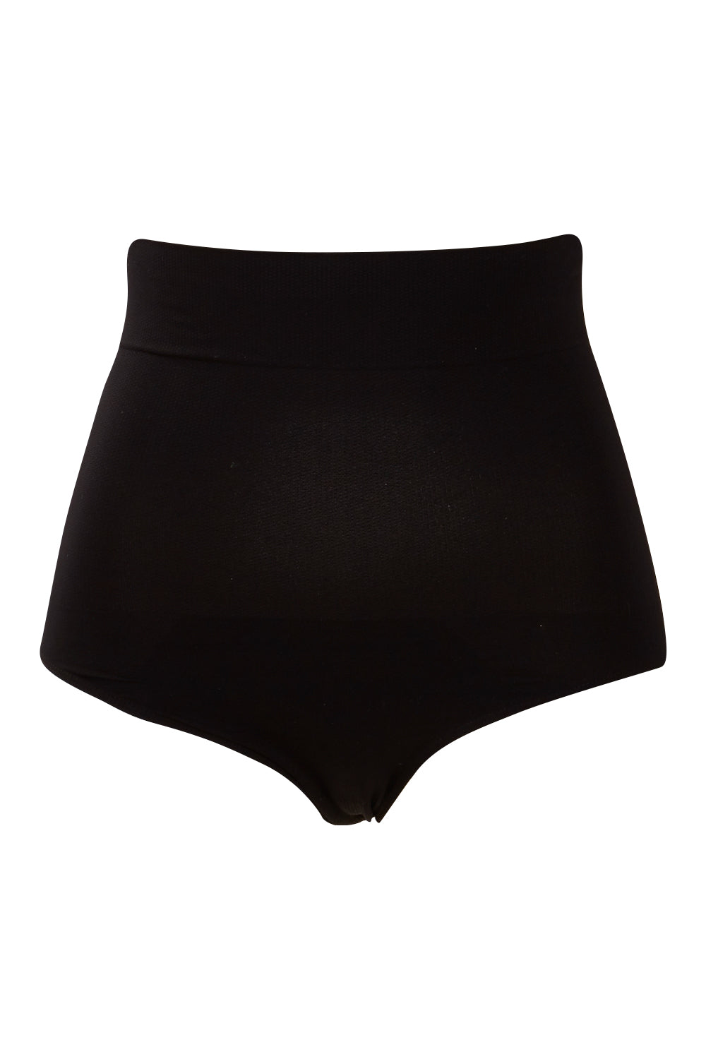 Product shot of the Killer Figure Ab Shaper Brief in colour Black (Black), from the front