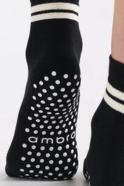 Organic Cotton Grip Sock - Black