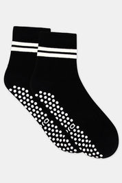 Organic Cotton Grip Sock - Black