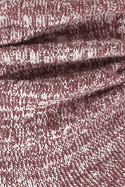 Product shot of the Recycled Polyester Slouch Sock in colour Sangria (Purple), detail