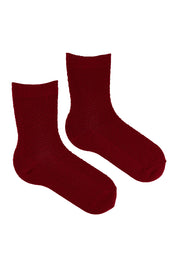 Product shot of the Wool Blend Waffle 2P Crew Sock in colour Garcharc (Grey), detail