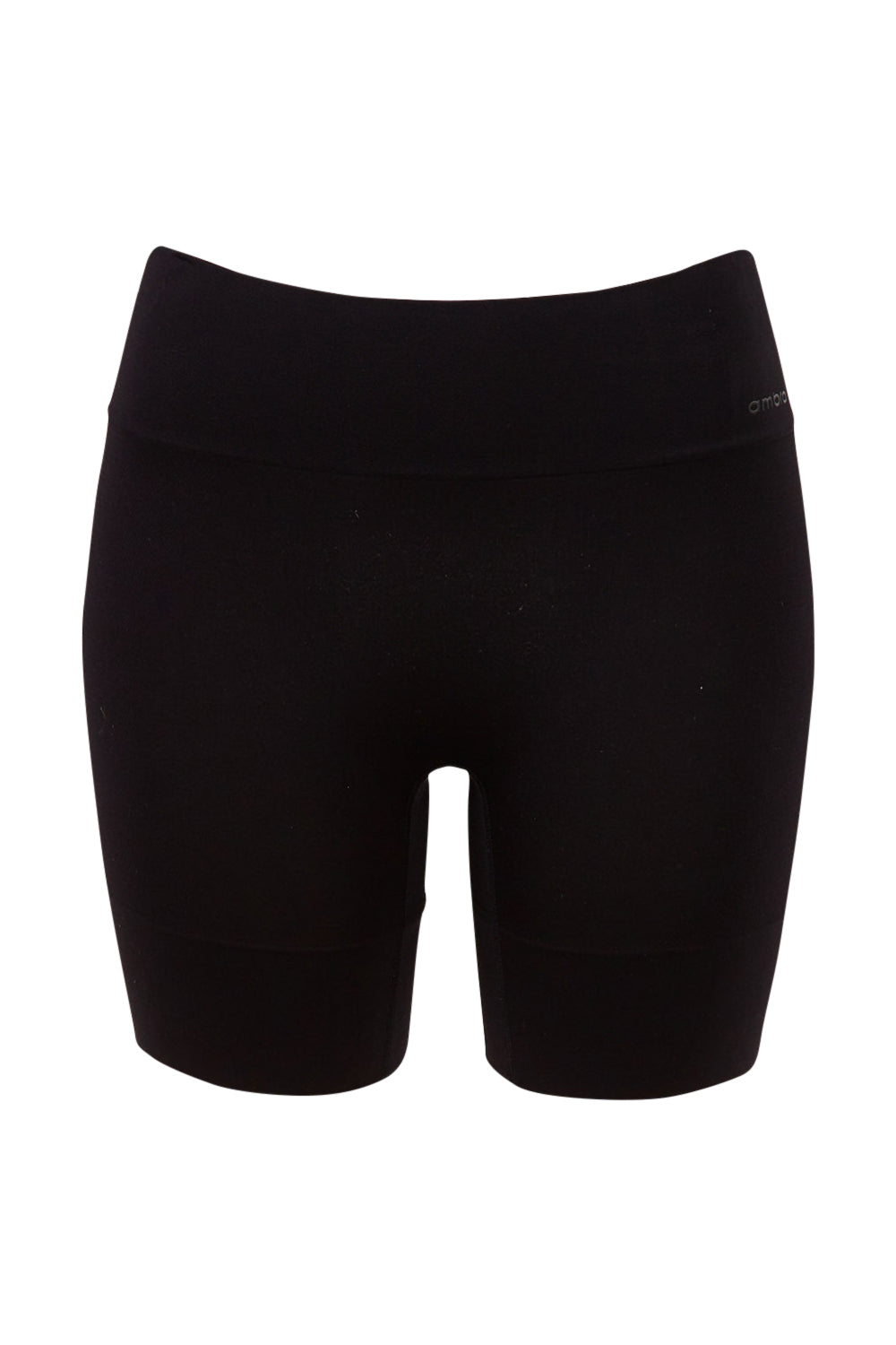 Product shot of the Curvesque Antiin colourChafing Short - Black (Black), from the front