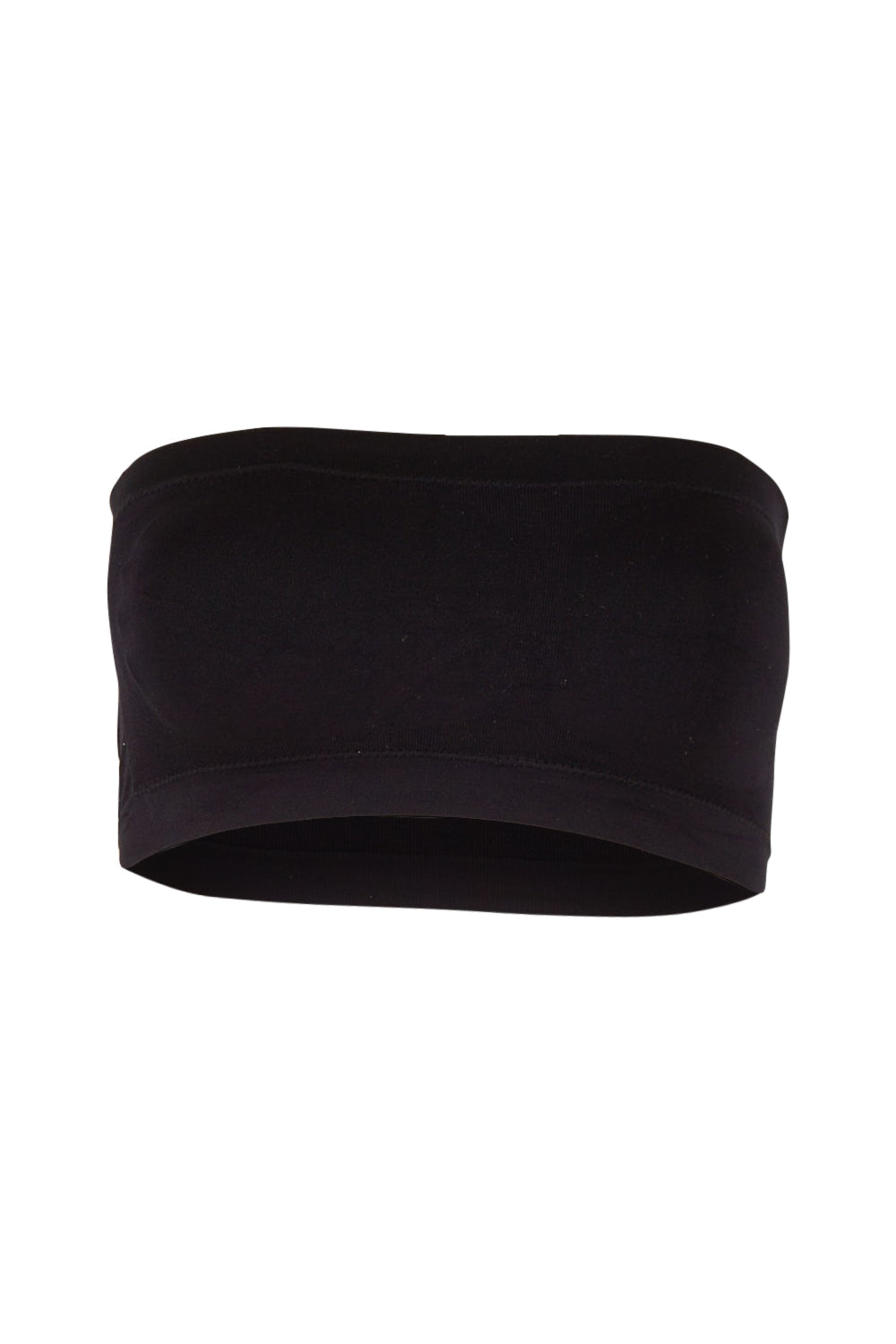 Product shot of the Bare Essentials Padded Bandeau in colour Black (Black), from the front