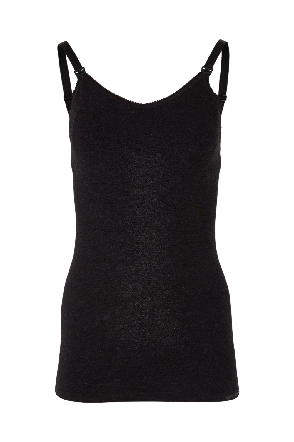 Product shot of the Bamboo Feeding Cami in colour Charmarle (Grey), from the front