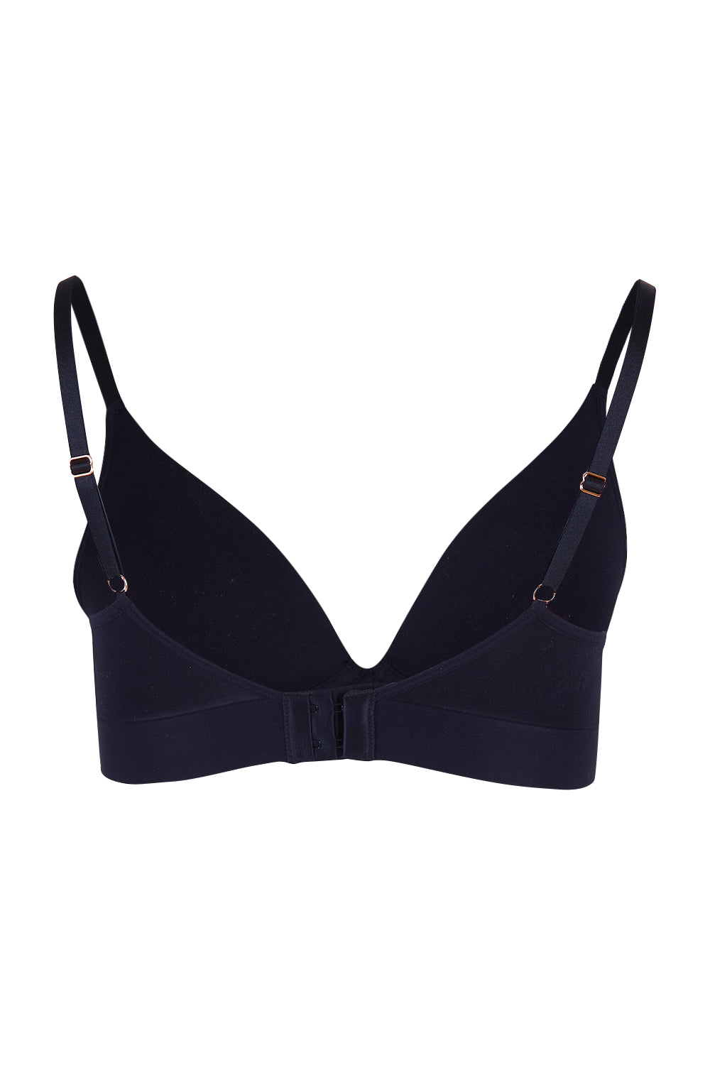 Product shot of the Bondi Bare Contour Wirefree Bra in colour Black (Black), from the back