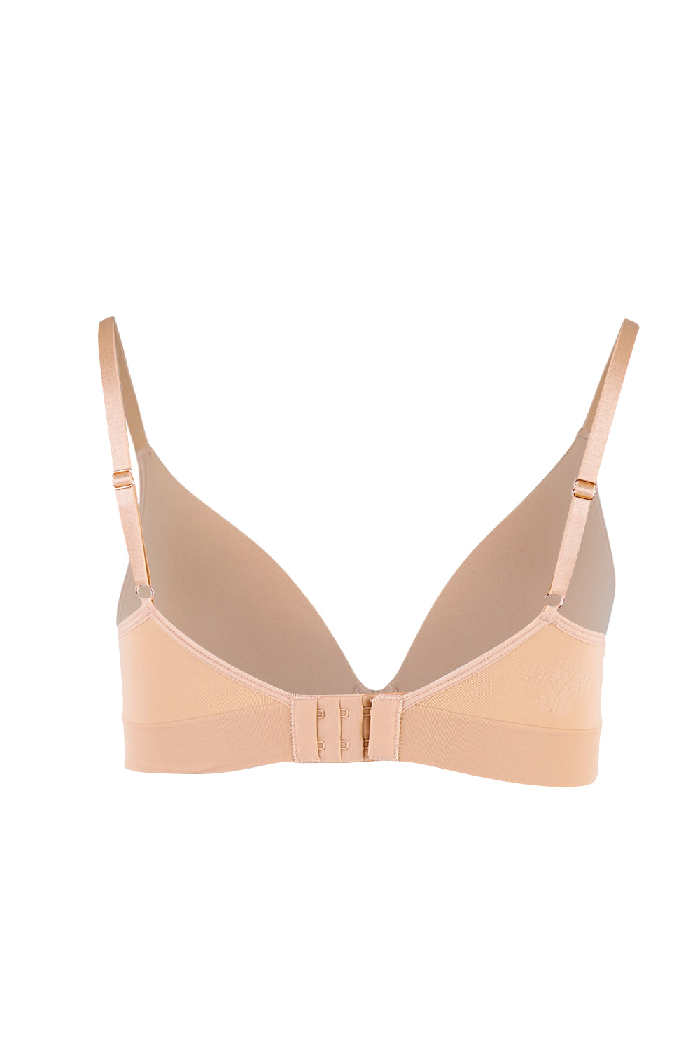 Product shot of the Bondi Bare Contour Wirefree Bra in colour Rosebeige, from the back