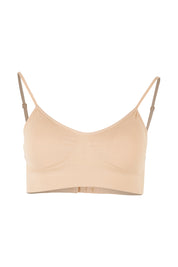 Product shot of the Bare Essentials Padded Wirefree Bra in colour Rosebeige, from the front