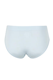 Product shot of the Pure Basics Modal Midi Briefs 2 Pack in colour Aurablue (Blue), from the back