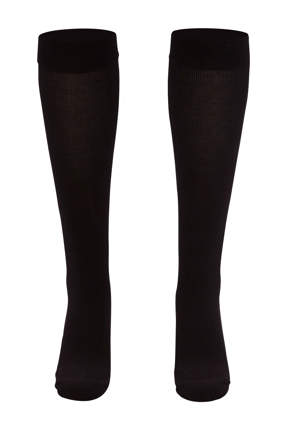 Product shot of the Travel Sock in colour Black (Black), from the front