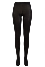 Product shot of the Bamboo Tights in colour Black (Black), from the front