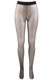 Product shot of the Sheer To Waist Tights in colour Black (Black), from the front