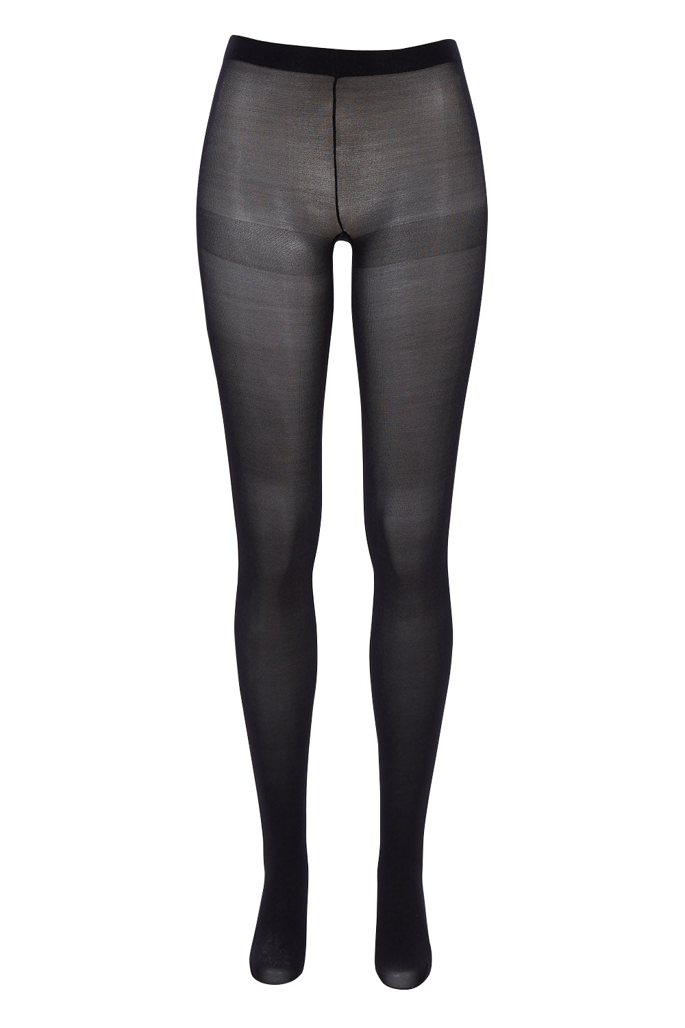 Product shot of the Velvet Matte Opaque Tights in colour Black (Black), from the front