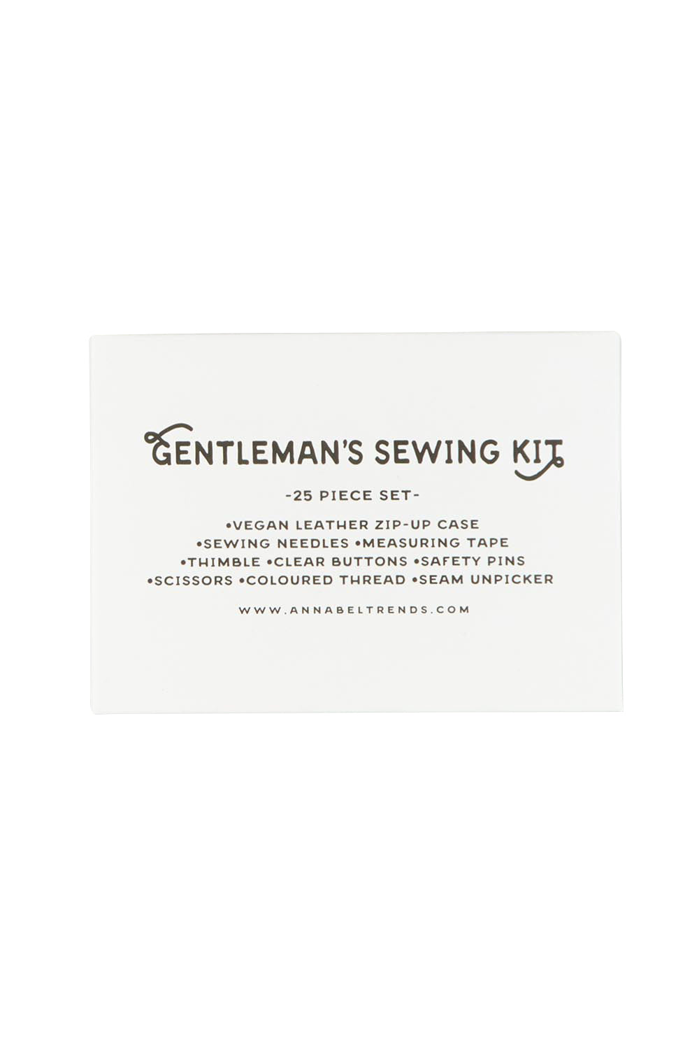 Product shot of the Travel Sewing Kit in colour Cognac, detail