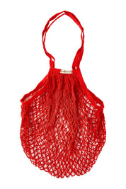 Product shot of the Shopping String Bag in colour Red (Red), from the front