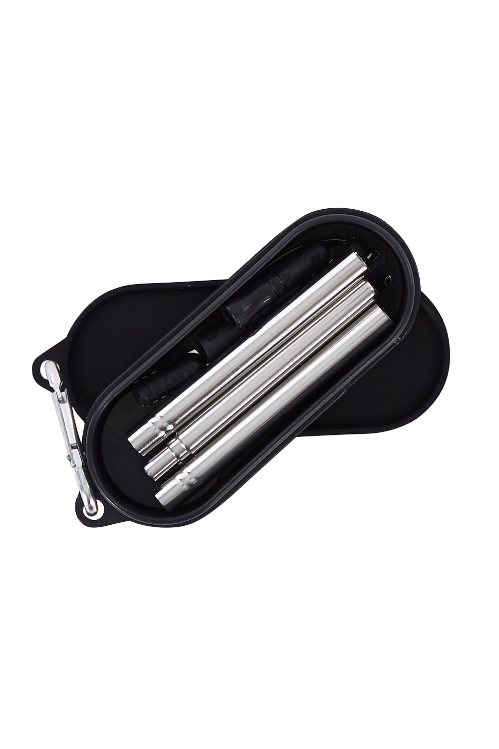 Product shot of the Cutlery On The Go in colour Black (Black), from the front