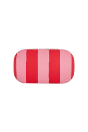 Product shot of the Travel Safe Keeper Box in colour Redstripe (Red), from the front
