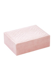 Product shot of the Small Jewellery Box in colour Pink (Pink), from the front