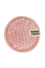 Product shot of the Luxury Waffle Cleansing Pads in colour Dustypink (Pink), detail