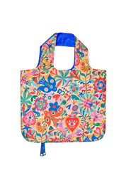 Product shot of the Eco Friendly Shopping Foldable Tote in colour Fiesta (Pink), from the front