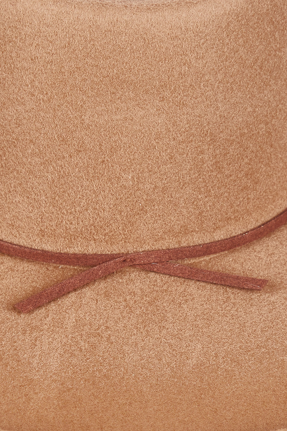 Product shot of size OneSize of the Coolibah Australian Wool Hat in colour Nut, detail