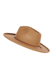 Product shot of the Coolibah Australian Wool Hat in colour Nut, from the front