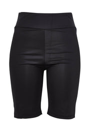 Product shot of the Michelangelo Bike Pant in colour Black (Black), from the front