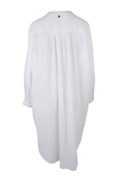 Product shot of the Gershwin Overshirt Cover Up in colour White (White), from the back