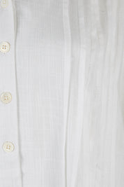 Product shot of the Gershwin Overshirt Cover Up in colour White (White), detail