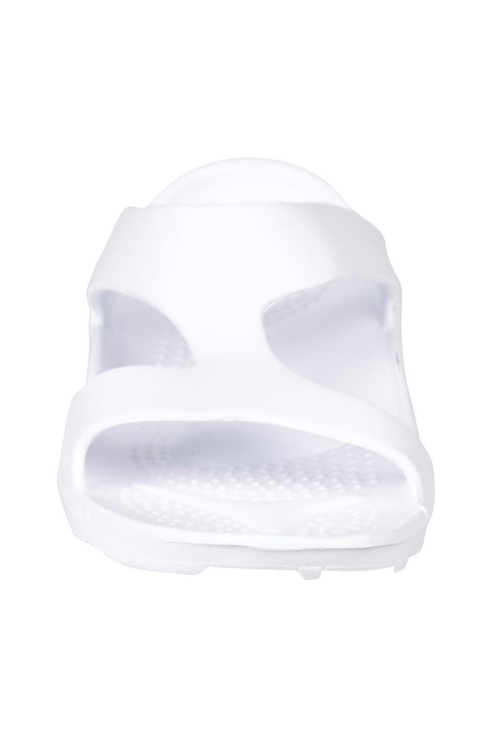 Product shot of the Indy 2.5 Orthotic Support Slides in colour White (White), detail