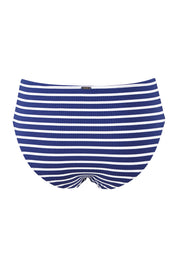 Product shot of the Castaway Mid Pant in colour Indigo (Blue), from the back