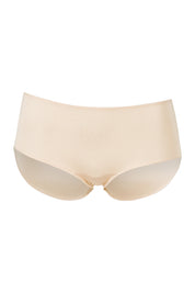 Product shot of the Bamboo Hipster Brief in colour Nude, from the front