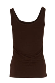 Bamboo Scoop Singlet - Chocolate
