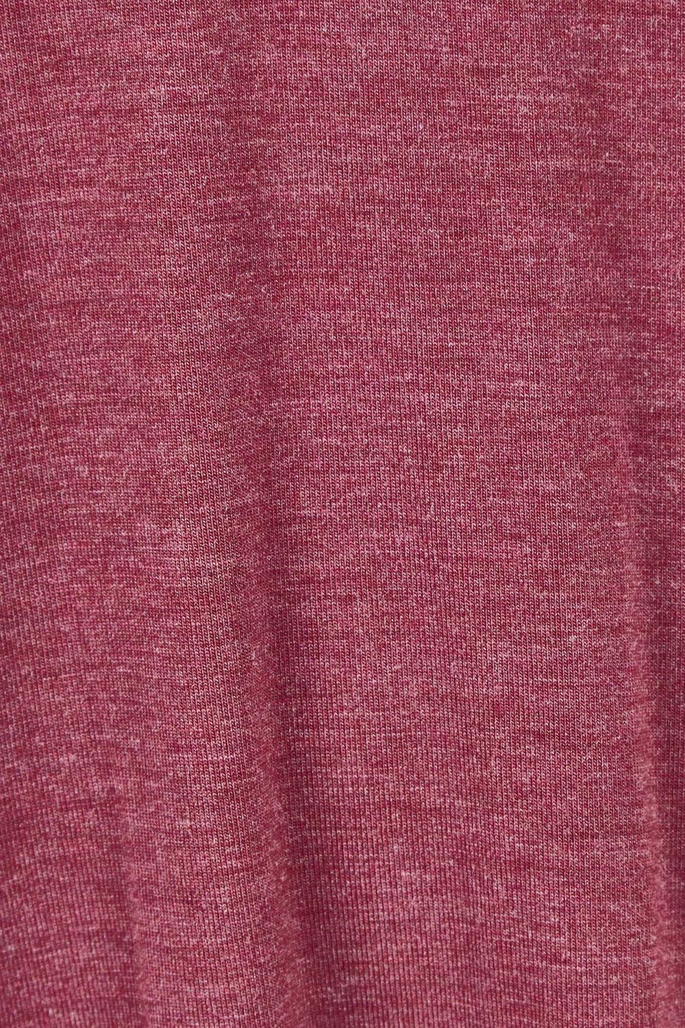 Product shot of the Relax PJ Long Bamboo Pants in colour Burgundy (Red), detail