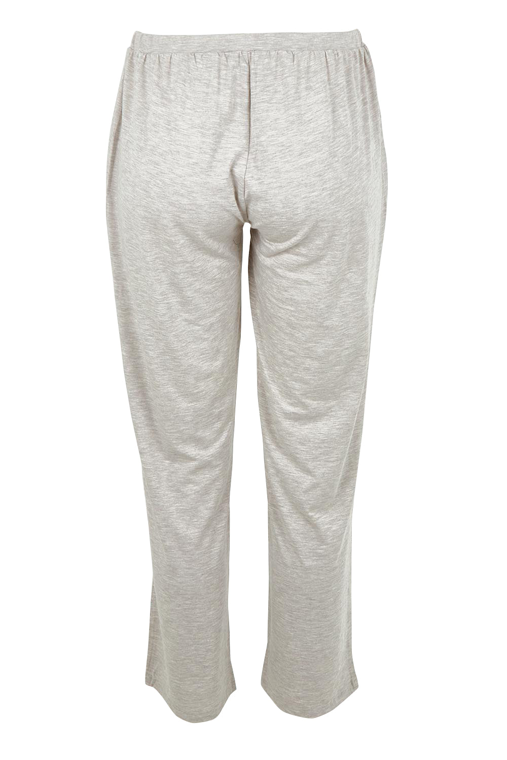 Product shot of the Relax PJ Long Bamboo Pants in colour Oatmeal, from the back
