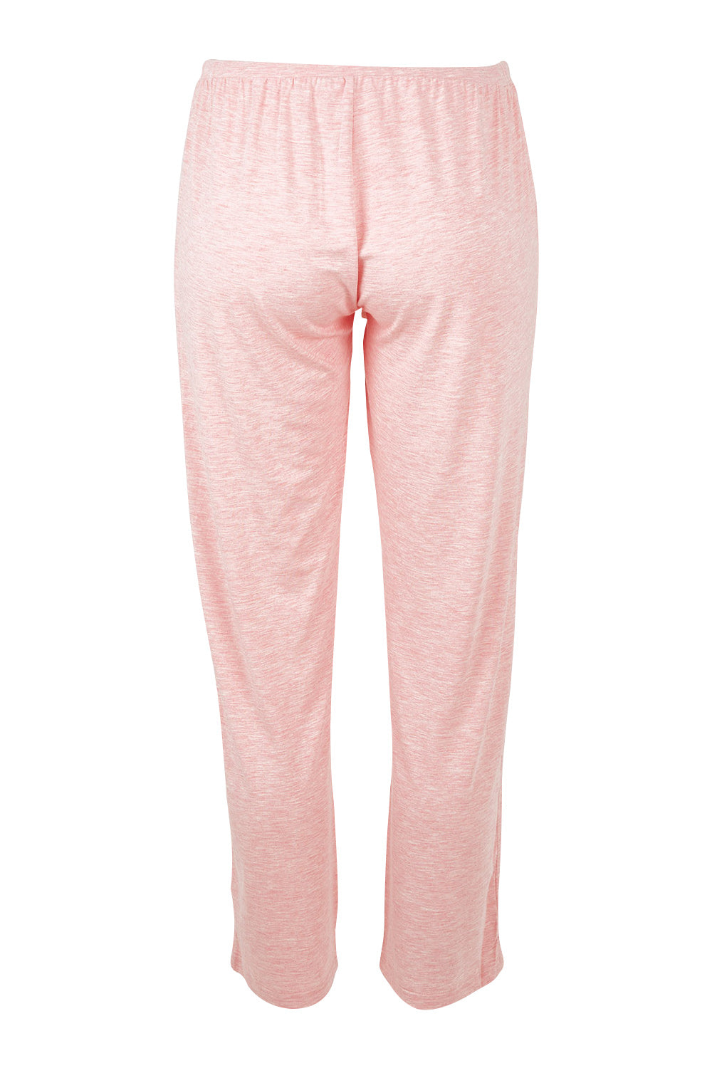 Product shot of the Relax PJ Long Bamboo Pants in colour Rose (Pink), from the back