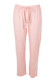 Product shot of the Relax PJ Long Bamboo Pants in colour Rose (Pink), from the front