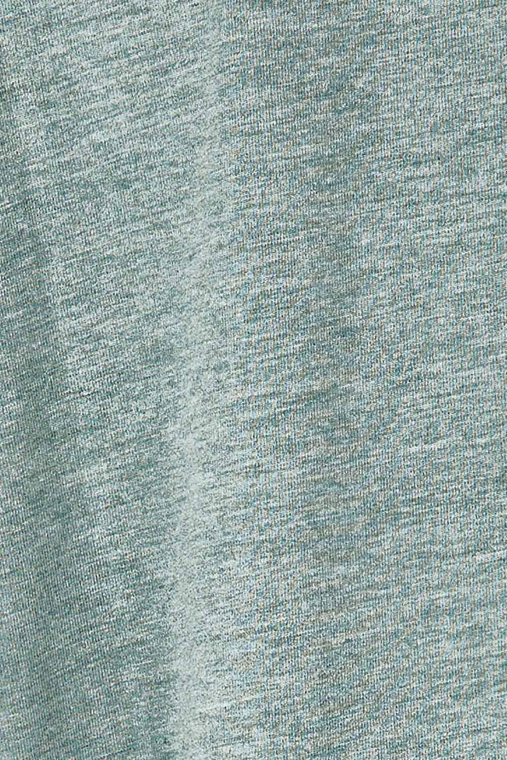 Product shot of the Lounge Bamboo Tee in colour Moss (Green), detail