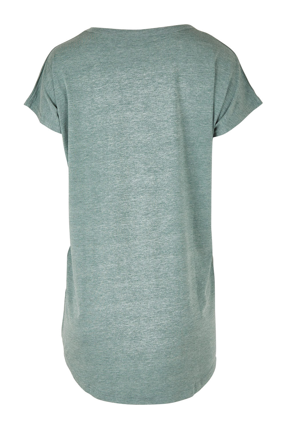 Product shot of the Bamboo Nightie in colour Moss (Green), from the back
