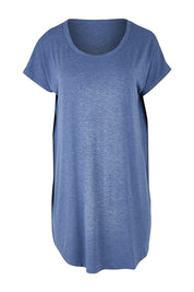 Product shot of the Bamboo Nightie in colour Twilight (Blue), from the front