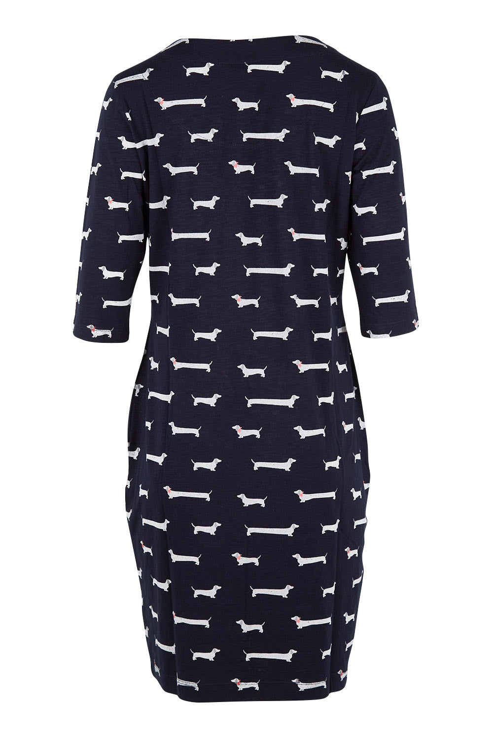 Preloved Sausage Dog 3/4 Sleeve Dress - Multi