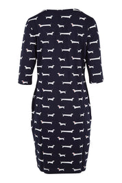 Preloved Sausage Dog 3/4 Sleeve Dress - Multi