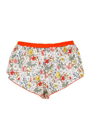 Product shot of the Liberty Bramble Short in colour Fiestabrum (Red), from the front