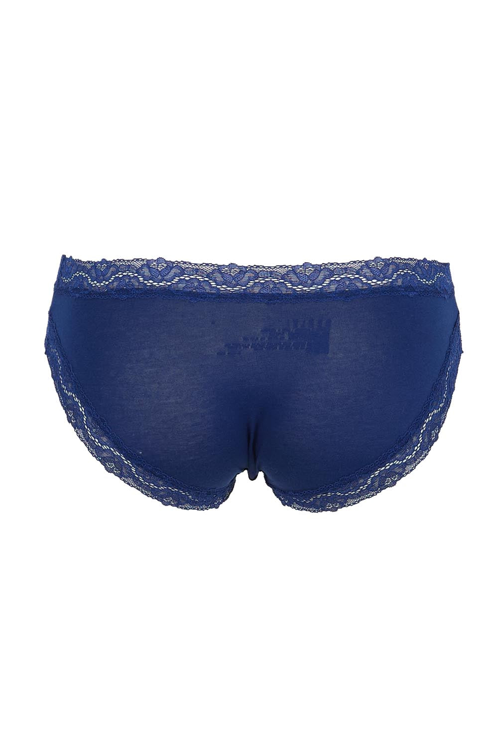 Product shot of the Marais Cotton Bikini - Darksapphire in colour Darksapphire, from the back
