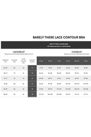 Product shot of the Barely There Lace Contour Bra in colour White (White), detail