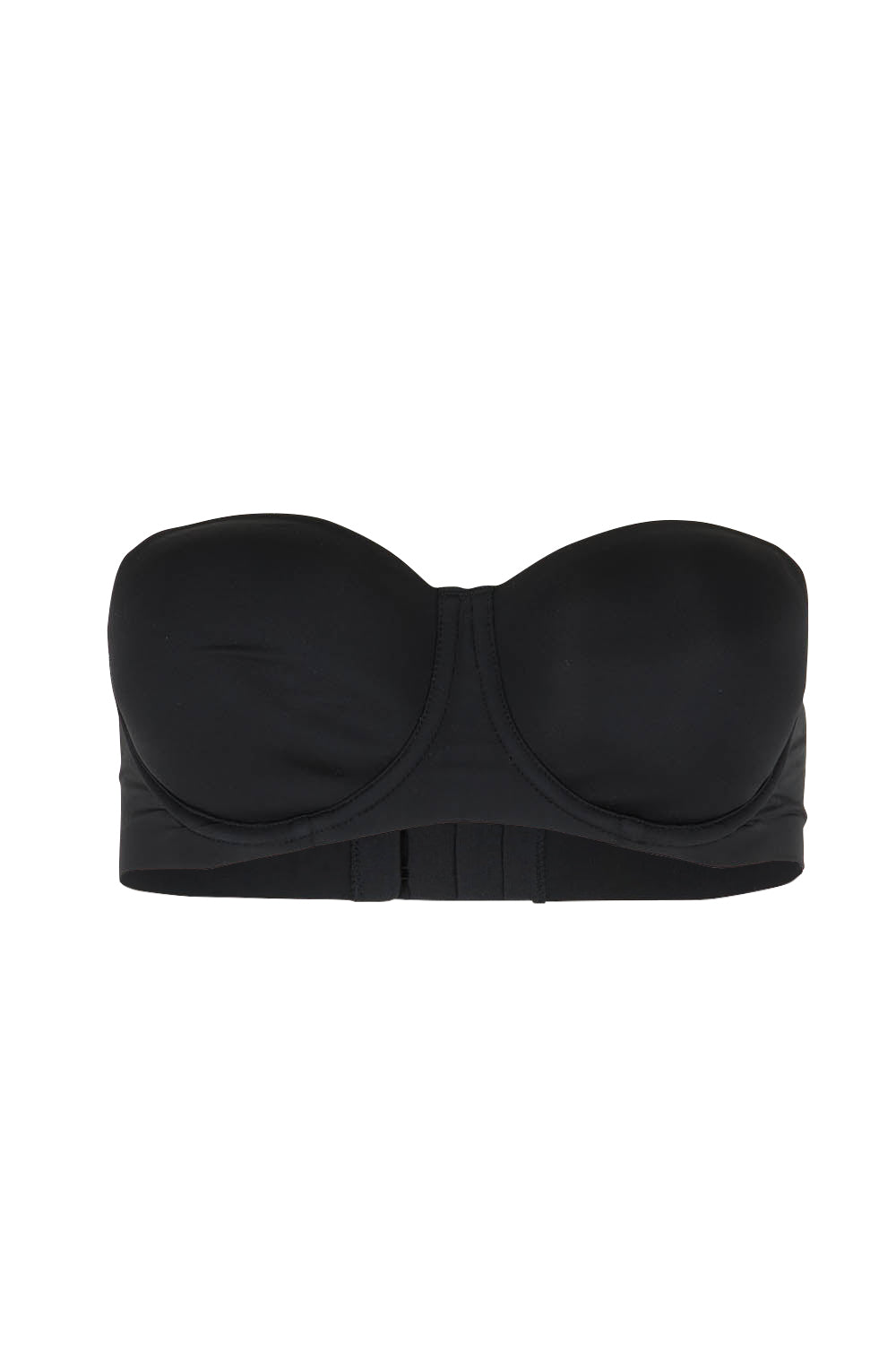 Product shot of the Luminous Strapless Bra in colour Black (Black), detail