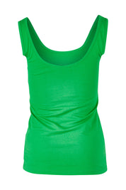 Product shot of the Emma Tank in colour Kiwi (Green), from the back