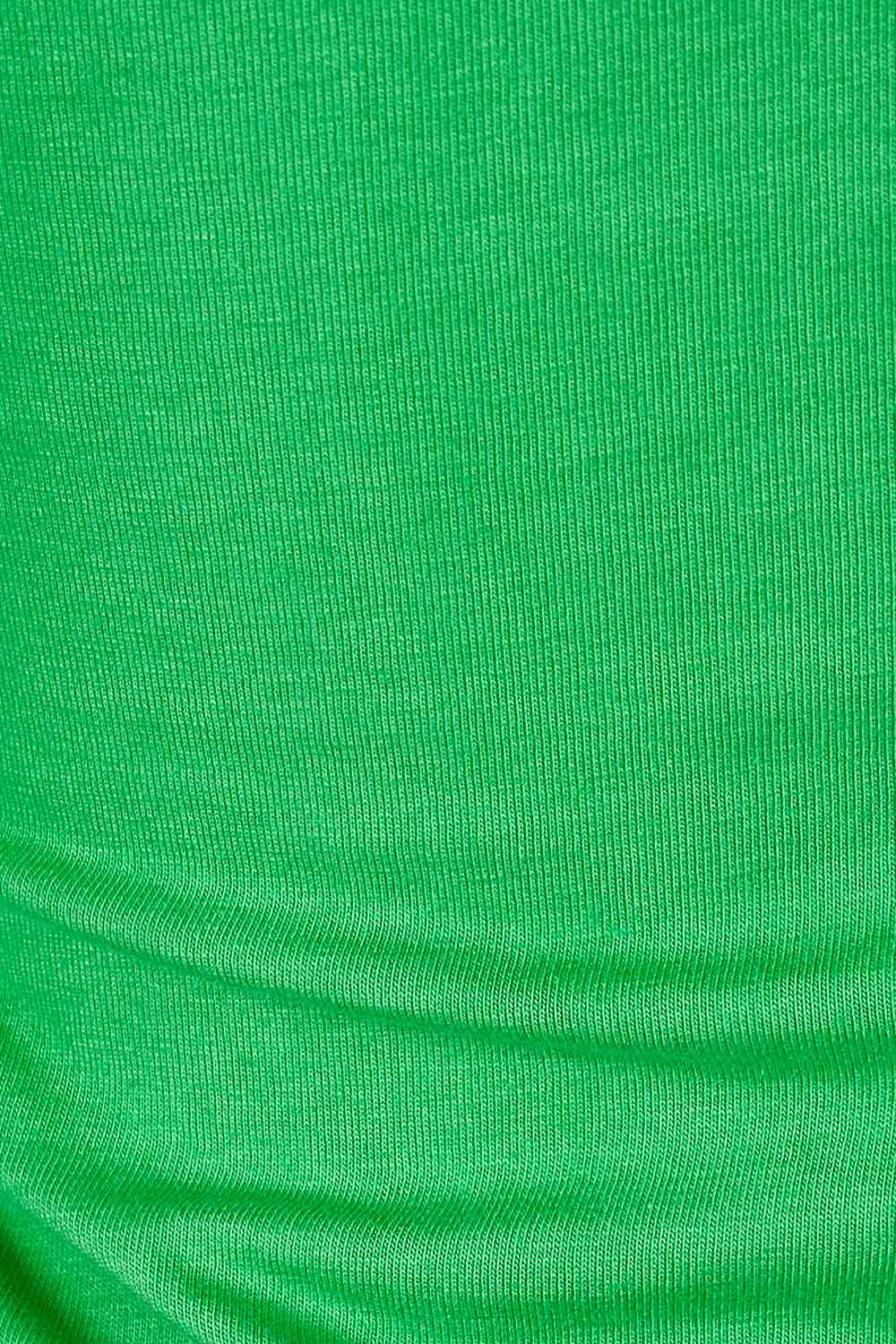 Product shot of the Emma Tank in colour Kiwi (Green), detail