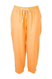 Product shot of the Lennon Pant in colour Mango, from the front